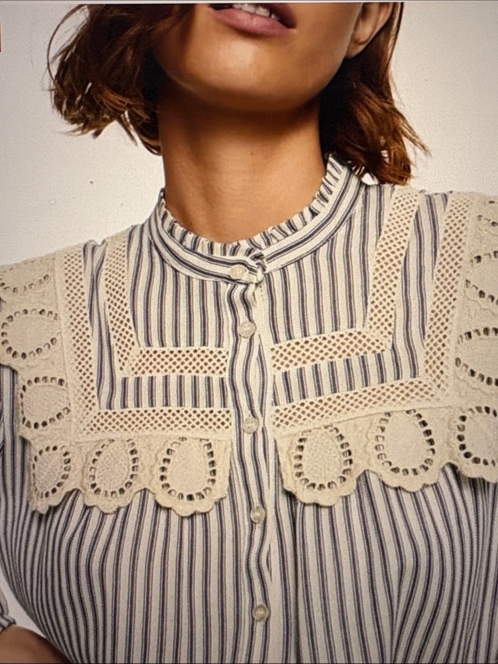 MANGO Swiss Embroidery Cotton Blouse - Picture 9 of 10